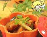 南瓜とベーコンのガリバタ炒め♪カレー風味作り方9写真
