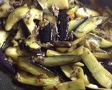 なすとひき肉の甘辛ニンニク炒め作り方4写真