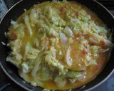 ◆鮭とキャベツのスパニッシュオムレツ◆作り方4写真
