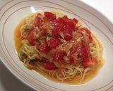 トマツナのちょい辛冷製パスタ作り方6写真