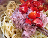 ツナとトマトのとろとろ冷製パスタ作り方2写真