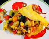 夏野菜のカレー風味スパゲティー作り方7写真