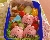 3匹のいたずらブタさんのお弁当♡作り方6写真