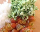 ブラッケンドサーモン　夏野菜ソース作り方2写真