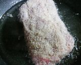 ミルフィーユ豚カツ　大葉梅ゆかりチーズで作り方3写真