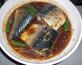 サバと獅子唐の味噌煮作り方3写真