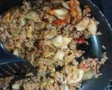 絶品!焼き肉のタレで♪キム肉のピラフ風♪作り方8写真