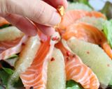 サーモンとグレープフルーツのカルパッチョ作り方3写真