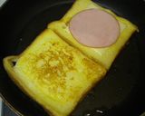 とろ~り☆ハムチーズフレンチトースト作り方4写真