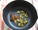 なめこ汁deクリームパスタ作り方2写真