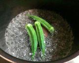 お弁当おかず*オクラのタレマヨ胡麻和え作り方2写真