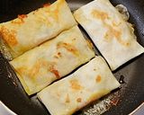 ハムチーかぼちゃのブリトー風焼き春巻き作り方4写真
