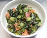 簡単☆胡瓜とワカメとトマトのおかか和え☆作り方4写真