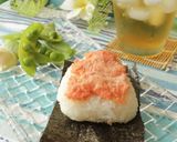 居酒屋風✿炙り明太バターの焼きおにぎり作り方6写真