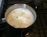 レタスでクリームシチュー作り方3写真