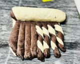 ツートンのチョコクリームツイストパン作り方7写真