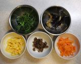 野菜たっぷり5色のナムル丼作り方1写真
