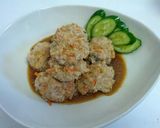 冷凍OK！簡単！糖質制限　豚ミートボール作り方6写真