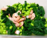 エビマヨ＆ゆで卵＆枝豆＆ほうれん草サラダ作り方5写真