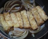 薄揚げを焼いてカツ丼風に作り方3写真