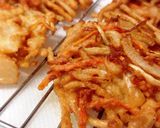 お好み焼き粉でかき揚げ！作り方4写真