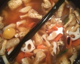 筑前煮の水煮材料で炊き込みご飯作り方2写真