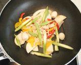 干しカブとパプリカの中華炒め作り方3写真