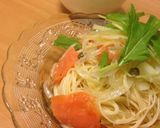塩レモンでサーモン冷製パスタ作り方4写真