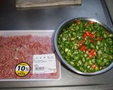 しし唐のそぼろ作り方1写真