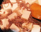 もやしと豆腐のひき肉あんかけ作り方5写真