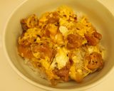 焼き鳥リメイクで本格派！炭火焼鶏の親子丼作り方7写真