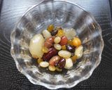 ミックスビーンズで金魚鉢 ♪作り方9写真