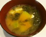 ほっこり♪かぼちゃのお味噌汁作り方12写真
