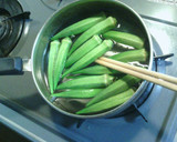 １番美味しい食べ方！簡単おくらのおひたし作り方1写真