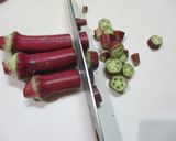赤オクラと山芋のありのまま和え作り方4写真