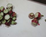 赤オクラと山芋のありのまま和え作り方5写真