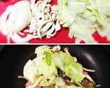 牡蠣の燻製缶で♬簡単彩りパスタ♡作り方2写真