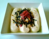 かんたん豆腐料理(梅茶づけ)作り方1写真