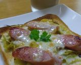 カレーキャベツトースト作り方3写真