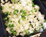 グリーンピースとチーズのトルティージャ作り方1写真