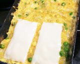 グリーンピースとチーズのトルティージャ作り方5写真