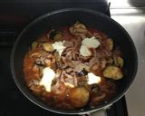ナスとトマトの肉炒め作り方4写真