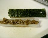 金のつぶ・におわなっとうとちくわの天ぷら作り方1写真