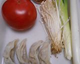 餃子スープ・夏風味作り方1写真