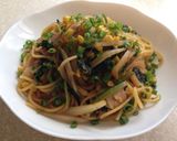 すき焼きのたれで！和風パスタ作り方7写真