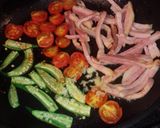 ベーコンと夏野菜いっぱいパスタ作り方4写真