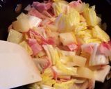 白菜と豆乳のホワイトスープパスタ作り方7写真