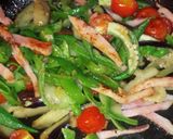 ベーコンと夏野菜いっぱいパスタ作り方5写真