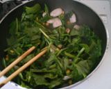 朝食に! ウインナー、ほうれん草炒め作り方4写真