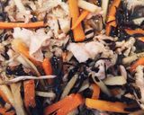 栄養満点☆豚肉と舞茸のひじき煮作り方2写真